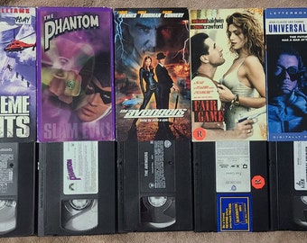 action movie vhs lot 5 movies