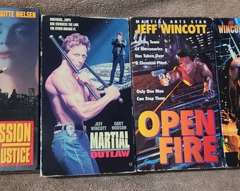Jeff Wincott 4 vhs movie lot