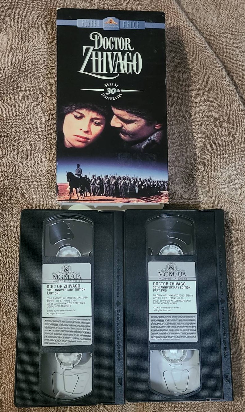 Doctor Zhivago Vhs Deluxe 30th Anniversary Etsy