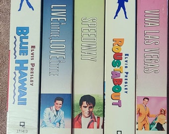 Elvis Presley 5 used vhs movie lot