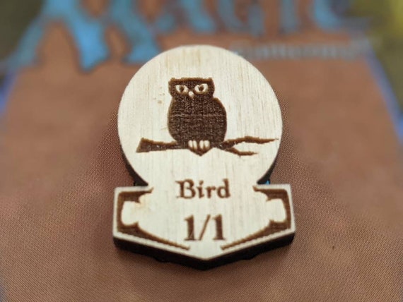 かわいいMTG鳥トークン（アクリル製または木製×6）マジック：ザ