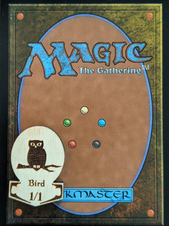 かわいいMTG鳥トークン（アクリル製または木製×6）マジック：ザ