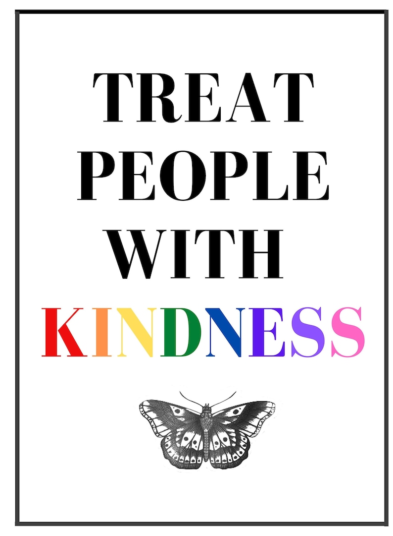 Harry Styles Treat People With Kindness Poster Digital | Etsy