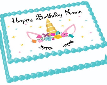 Unicorn Cake Image Etsy