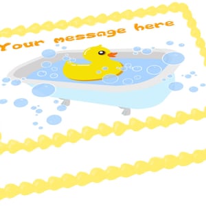 RUBBER DUCK edible cake topper image cake Party decoration