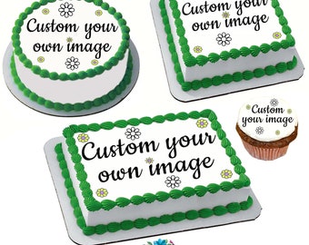 Cheetah leopard print pattern Edible Picture  Strips | Wrap Sides of Birthday Cakes | Edible Icing Sheet | Frosting Sheets | Big Mama