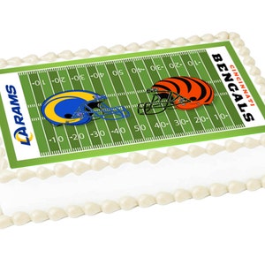 FOOTBALL TEAMS Super Bowl Edible Cake Topper Image Birthday Party ...