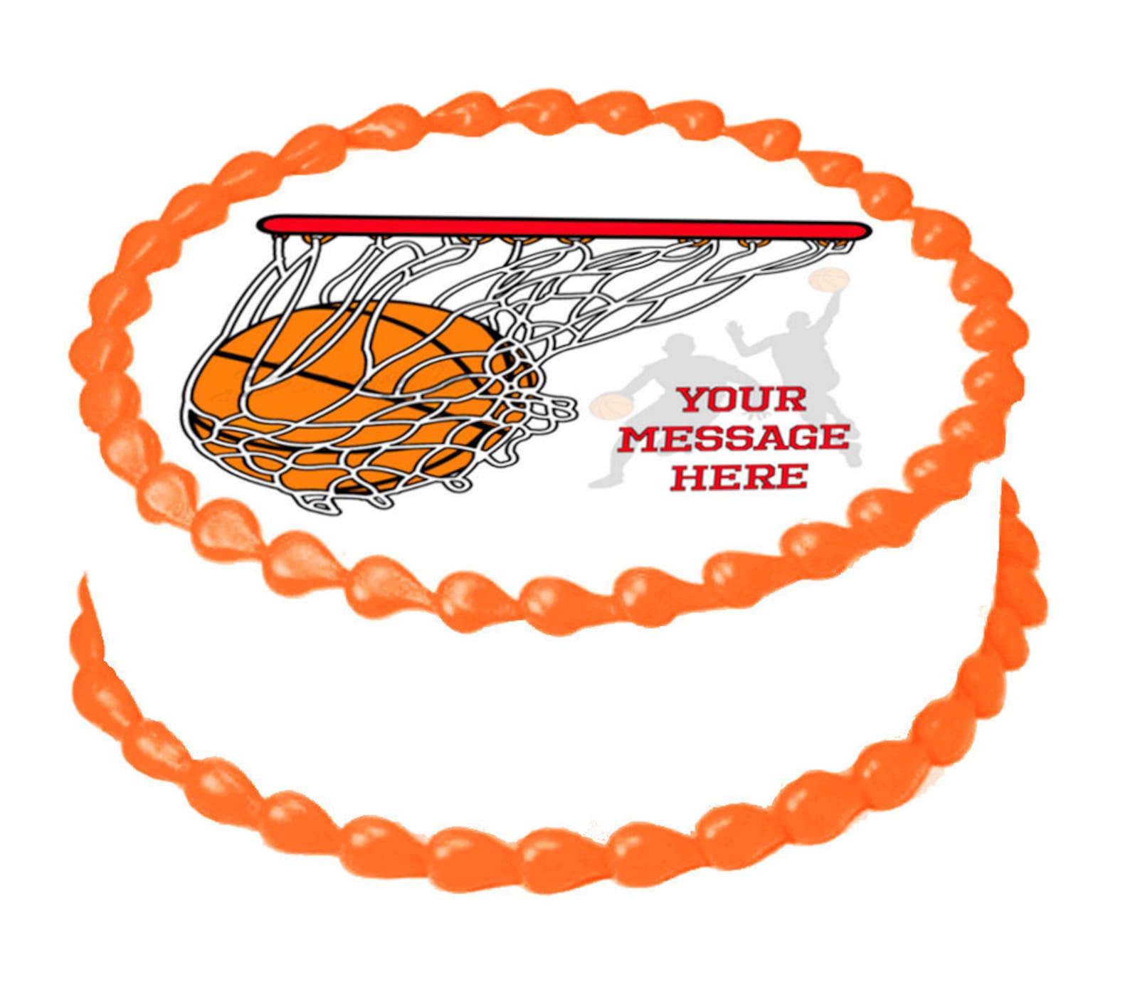 BASKETBALL edible cake topper image Birthday Sport Party Etsy
