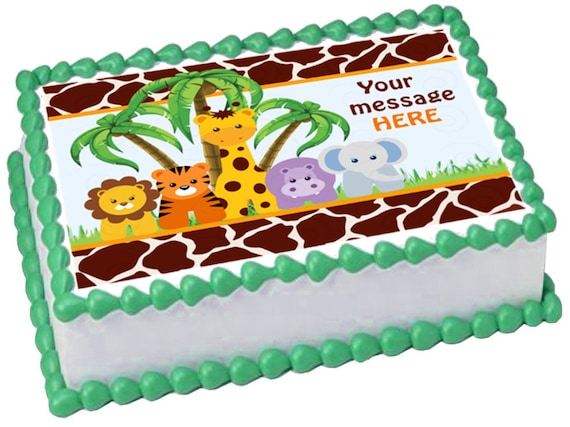 Safari cake topper safari birthday birthday decoration baby -  Portugal