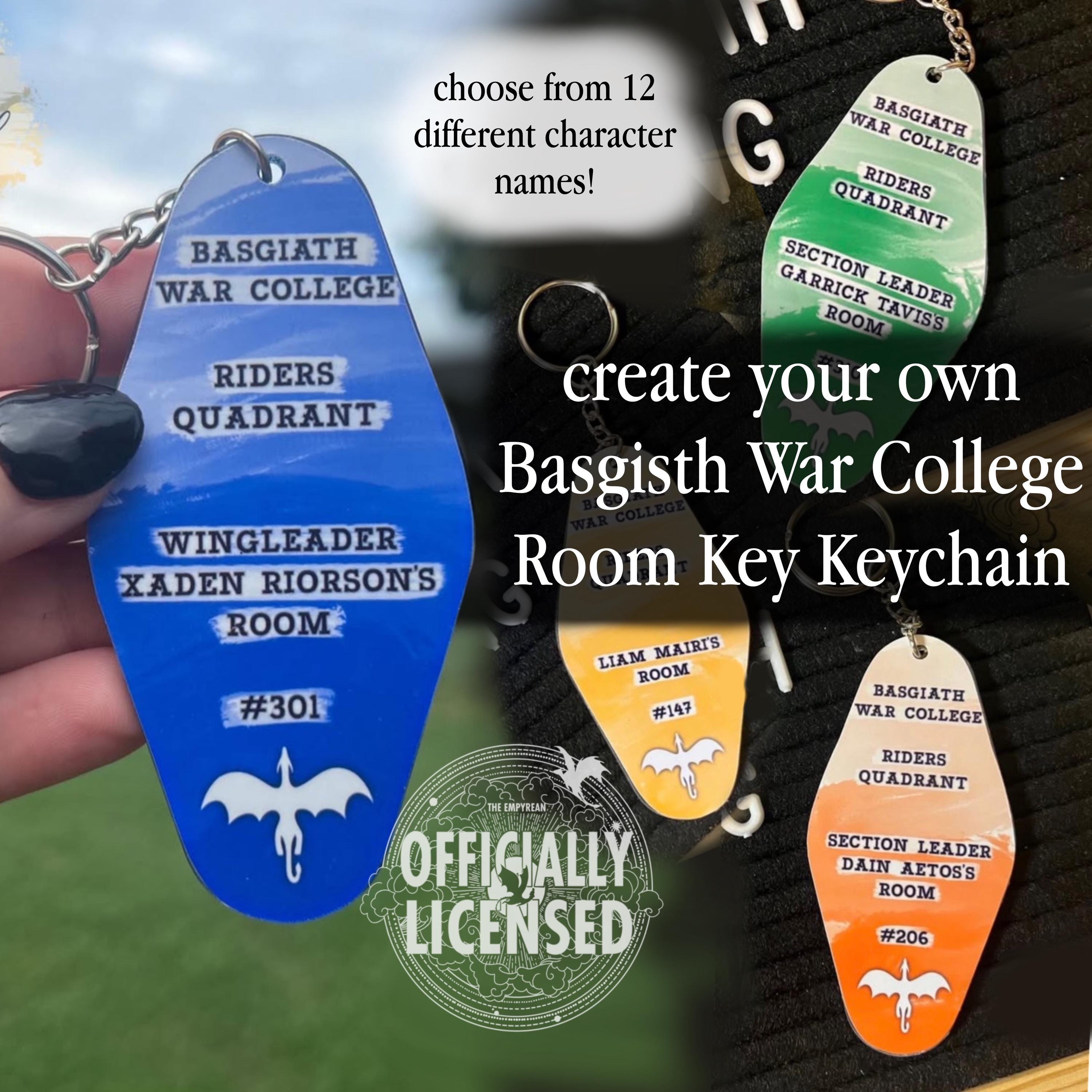 Basgiath War College Room Keychain | Fourth Wing Officially