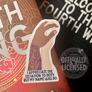 My Name Will Do sticker | Fourth Wing Officially Licensed | Violet Sorrengail Xaden Riorson Tairn Andarna Wingleader Dragons basgiath