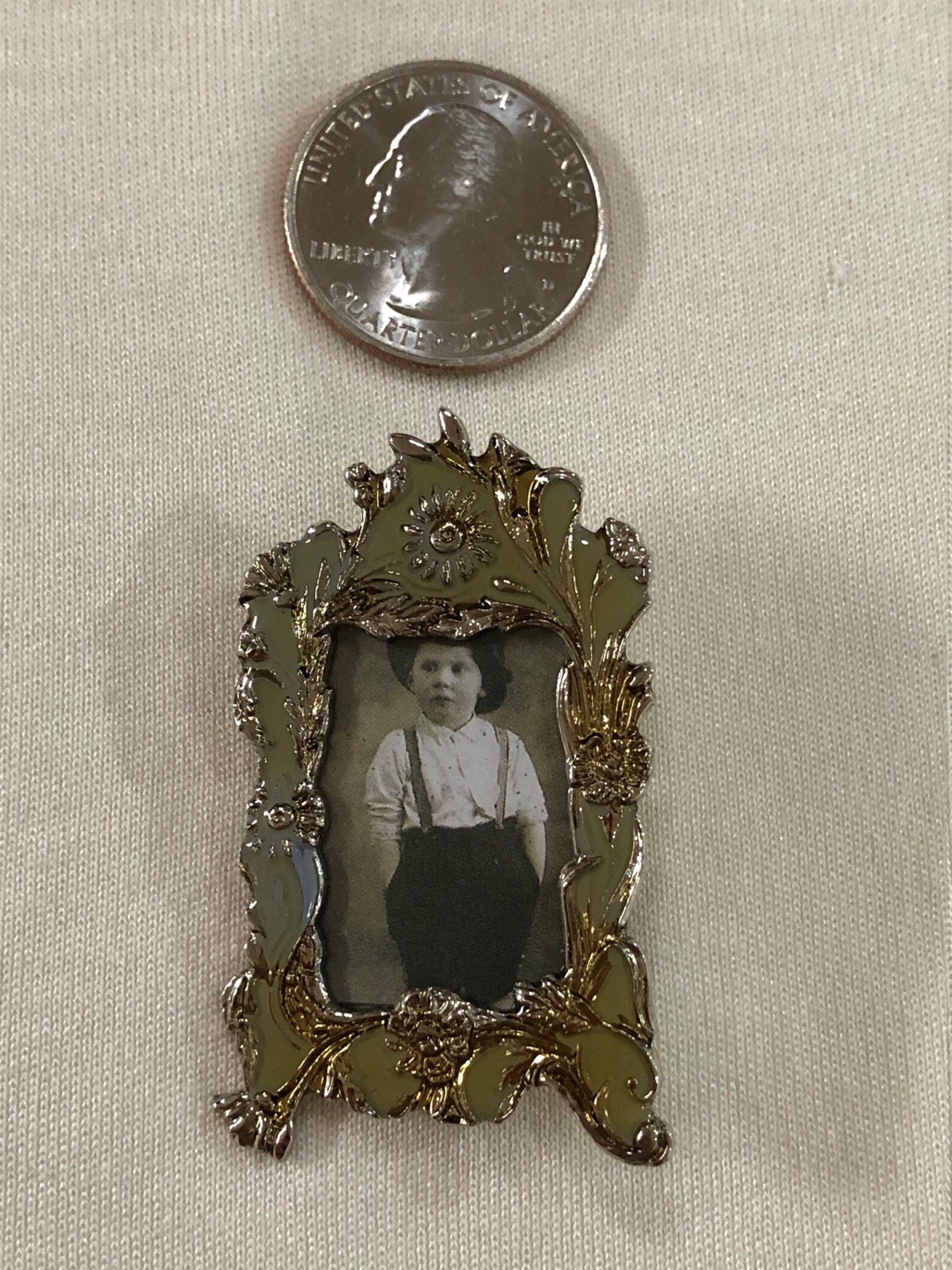 Photograph Picture Frame Pin Brooch Two Inches High Etsy