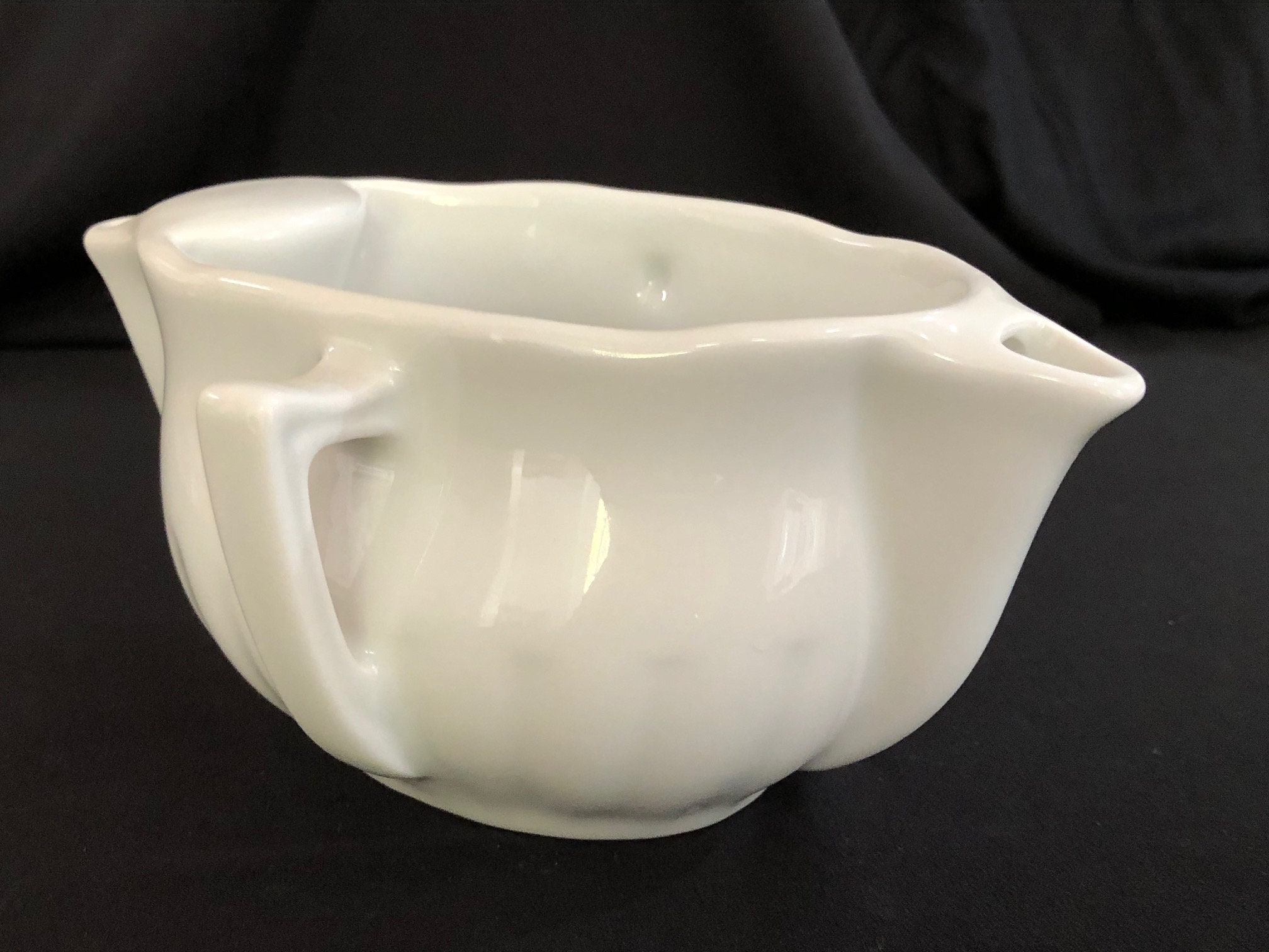 Pillivuyt Gravy Boat Fat Separator Sauce Boat French White Etsy