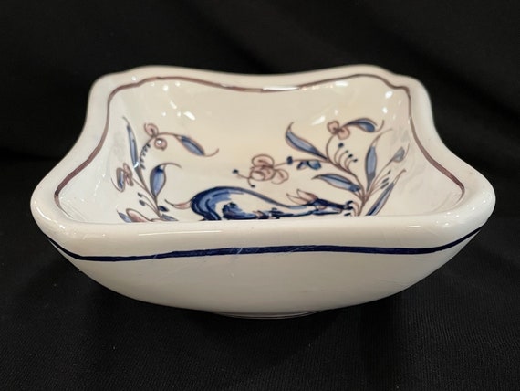 Portuguese Small Ceramic Trinket Dish, Deer And F… - image 5