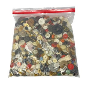 Assorted Buttons Vintage Modern Over 2 LBS Mixed Lot Crafters Sewing
