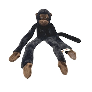 Aurora Plush Hanging Monkey Chimpanzee 18 Inch Black Brown 90&#39;s Stuffed Animal