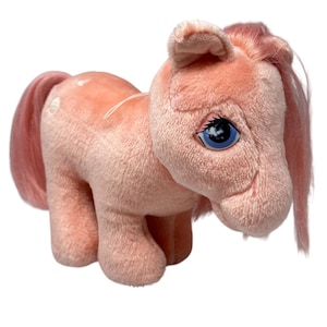 Hasbro Softies My Little Pony Cotton Candy Pink MLP 9 Inch Plush Vintage 80s Toy