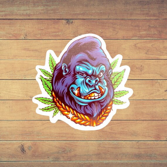 King Kong Stickers Laptop Stickers Car Stickers Bottle Etsy
