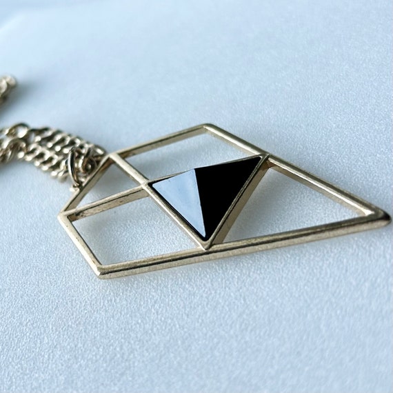 Vintage Pyramid  Acrylic Centre Triangular Design… - image 4