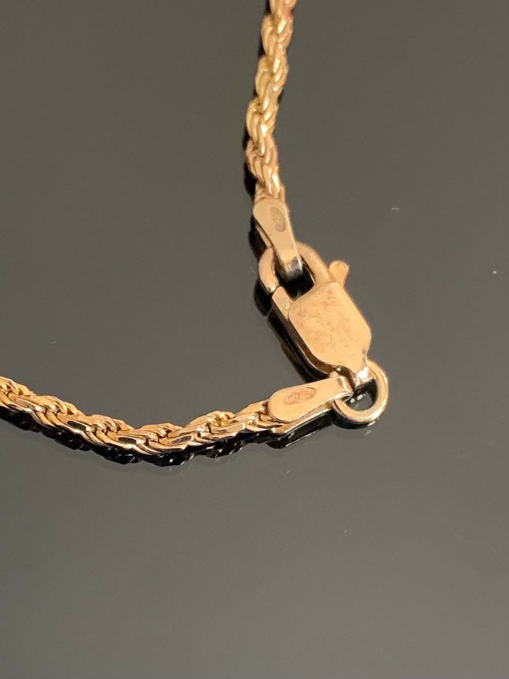 Buy Sterling Silver Gold Plated Chain Vermeil Bracelet 9 Inches Online