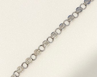 Vintage Sarah Coventry 1950s Circle Book Chain Panel Bracelet Intricately Designed 6 Inches Marked Sarah Cov