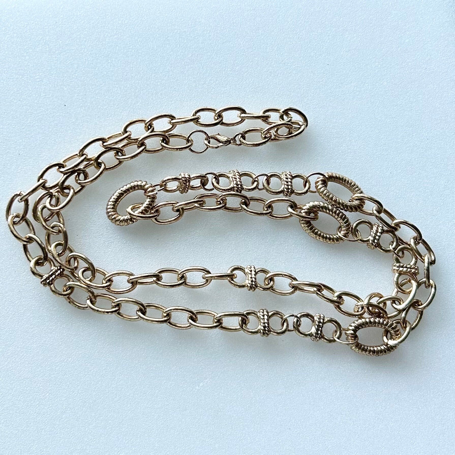 Collier Vintage Gros Maillons Pleins Or - Bijou Rare N°374 - Occasion Impeccable