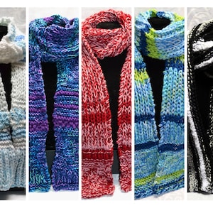 Handknitted Long Scarves