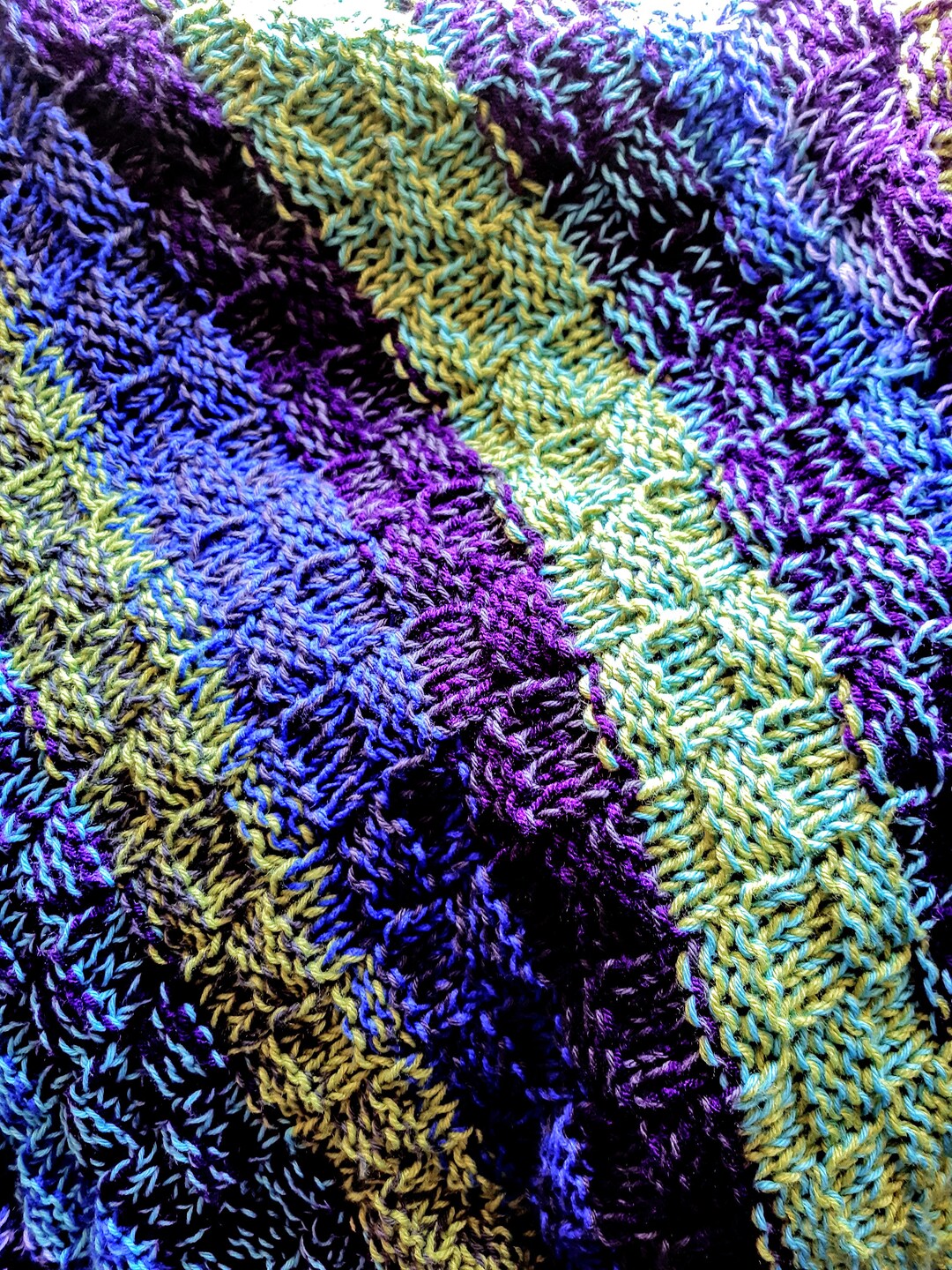 Hand Knitted Throw Rugs Etsy