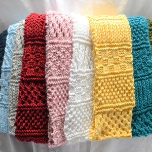 Multi Patterned Hand Knitted Infinity Scarves