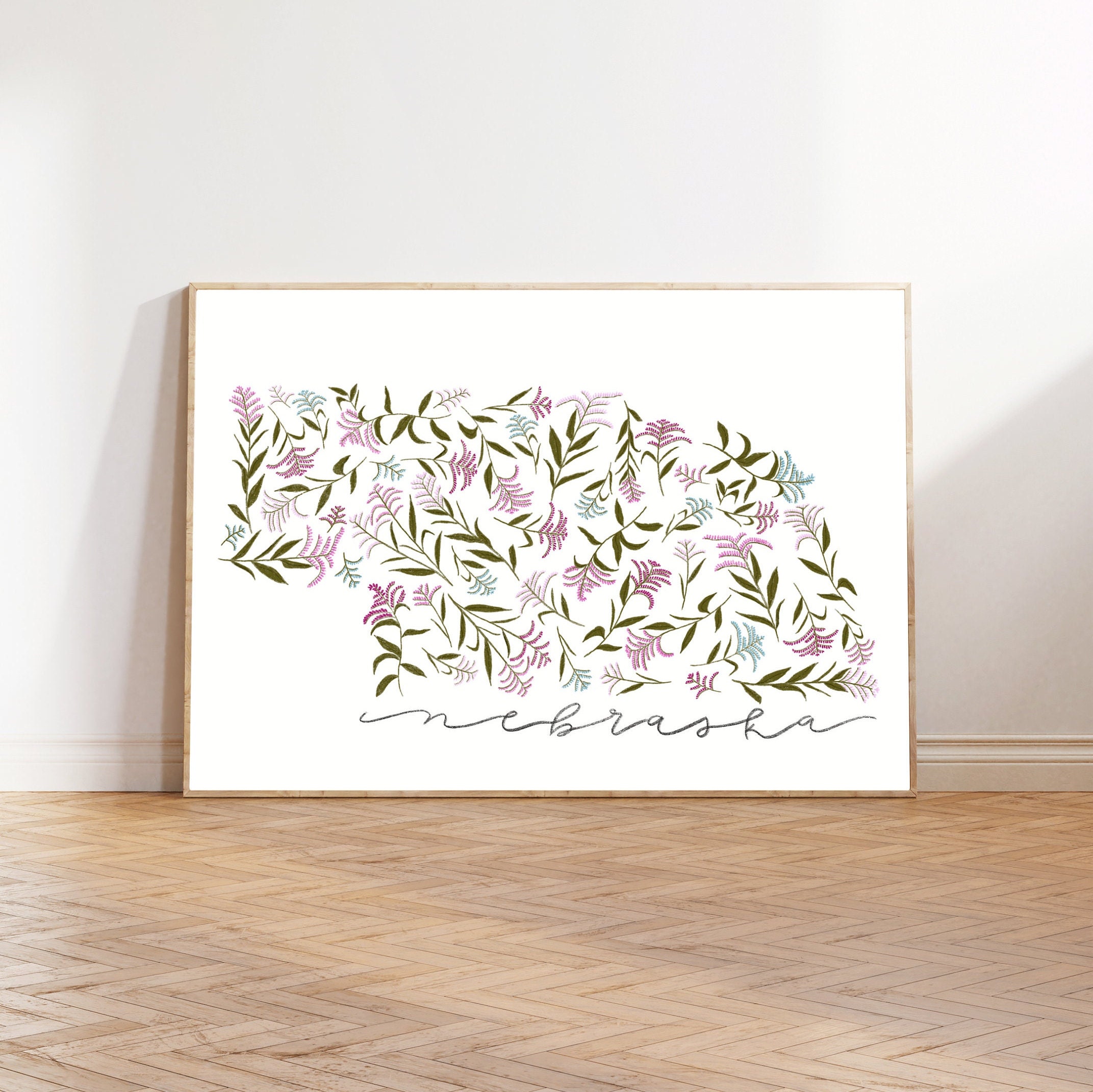 Nebraska State Flower Downloadable Art Instant Download Office ...