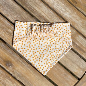 Daisy Chain Pet Bandana | Dog Apparel | Cotton Dog Bandana | Pet Dog Cat Gift | Dog Accessories | Pet Neckwear | Wildflowers | Handmade