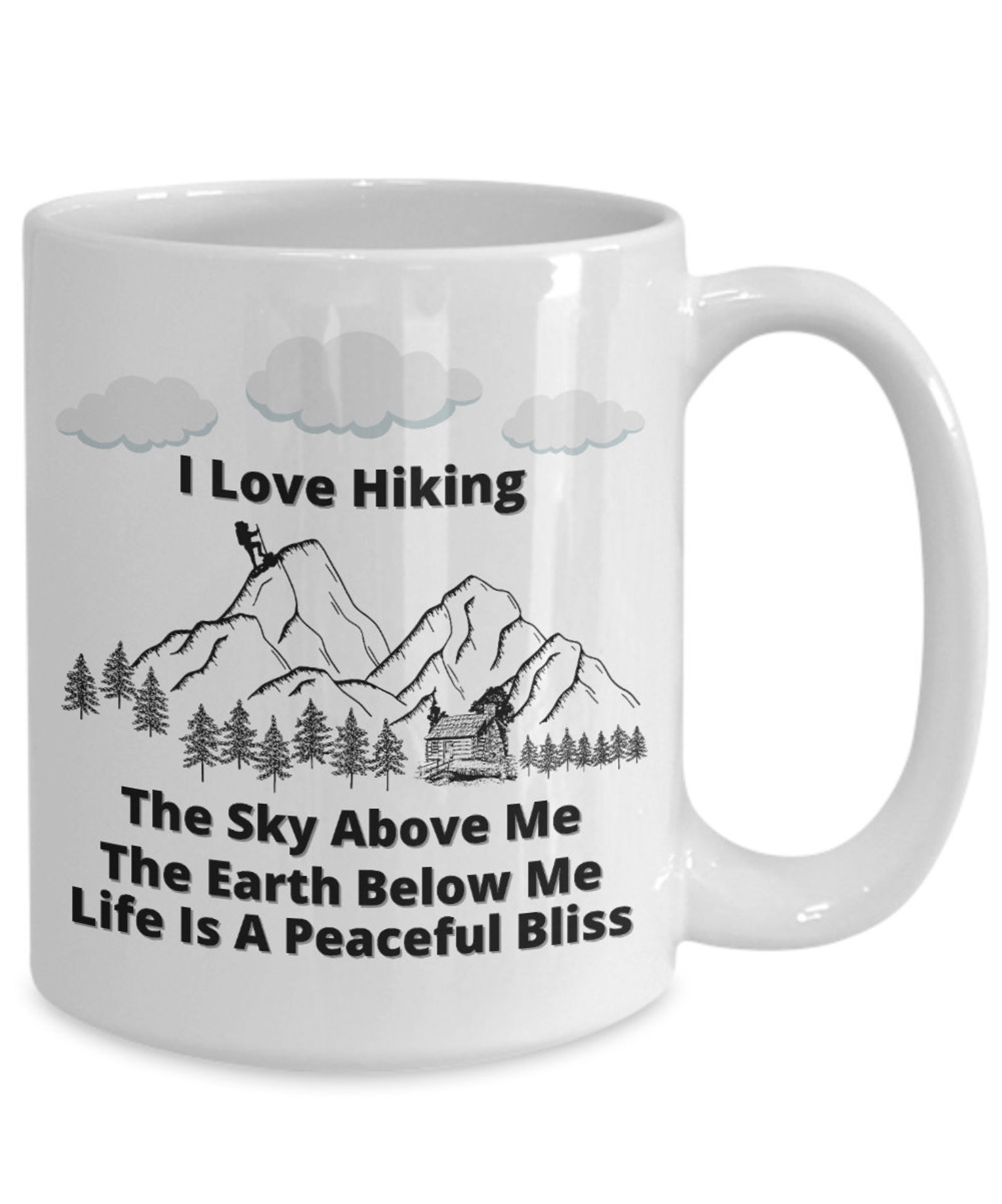 I Love Hiking Coffee Cup Mug Gift for Hikers Etsy