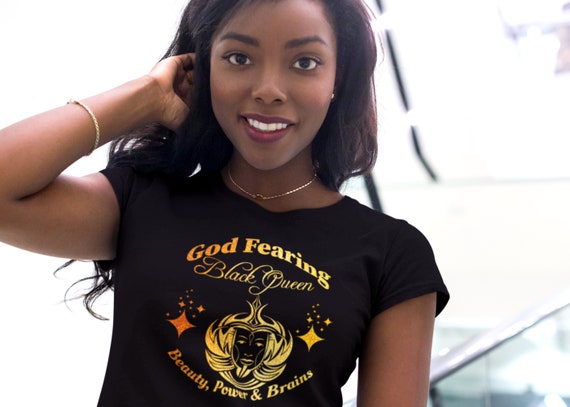 God Black Camiseta Mujer cristiana Regalo Etsy México