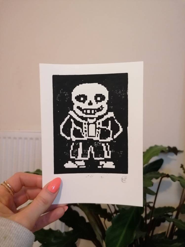 Undertale Sans Pixel Art | Photographic Print