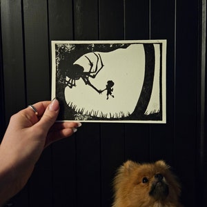 Limbo handgemachte Karte