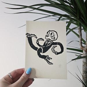 Octodad handgemachte Karte