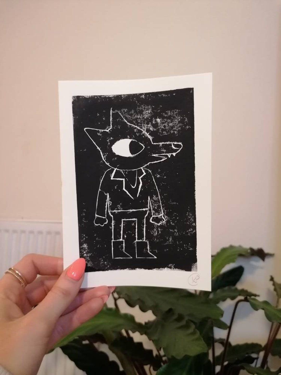 Gregg Lee Night in the Woods Handmade Printed Card - Etsy