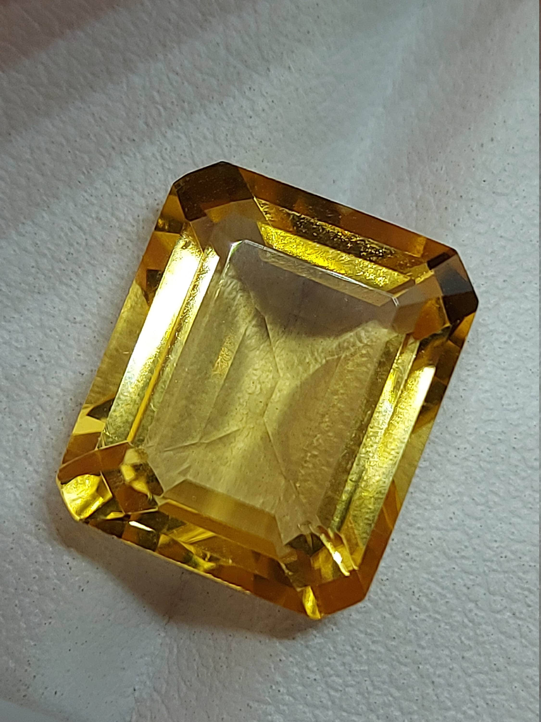 AAA natural citrine gemstone faceted loose Citrine 8.40 CTS