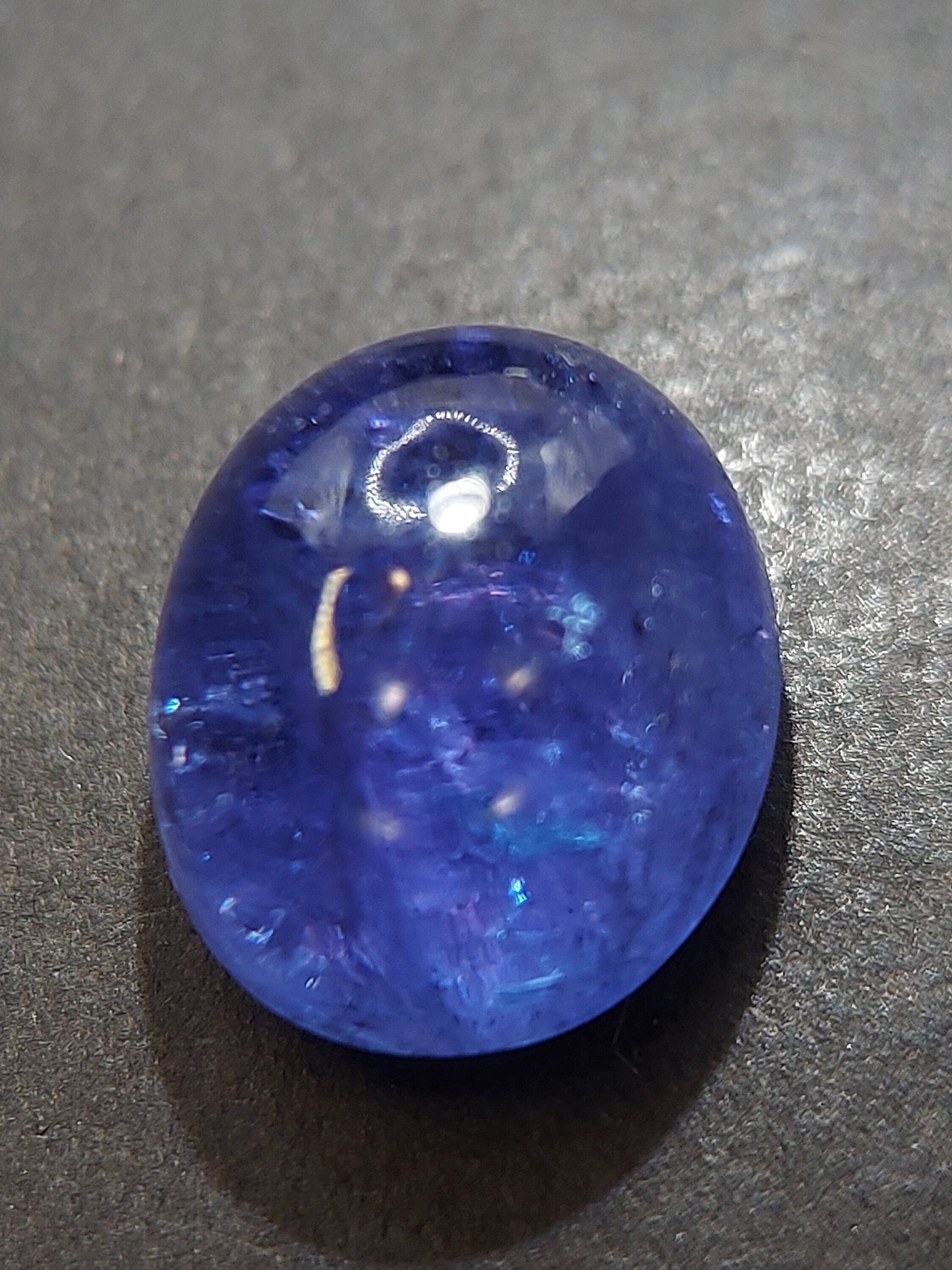 Cabochon Tanzanite Naturelle 7x5 Mm – Pierre Précieuse Tanzanie – Qualité Gemmologique