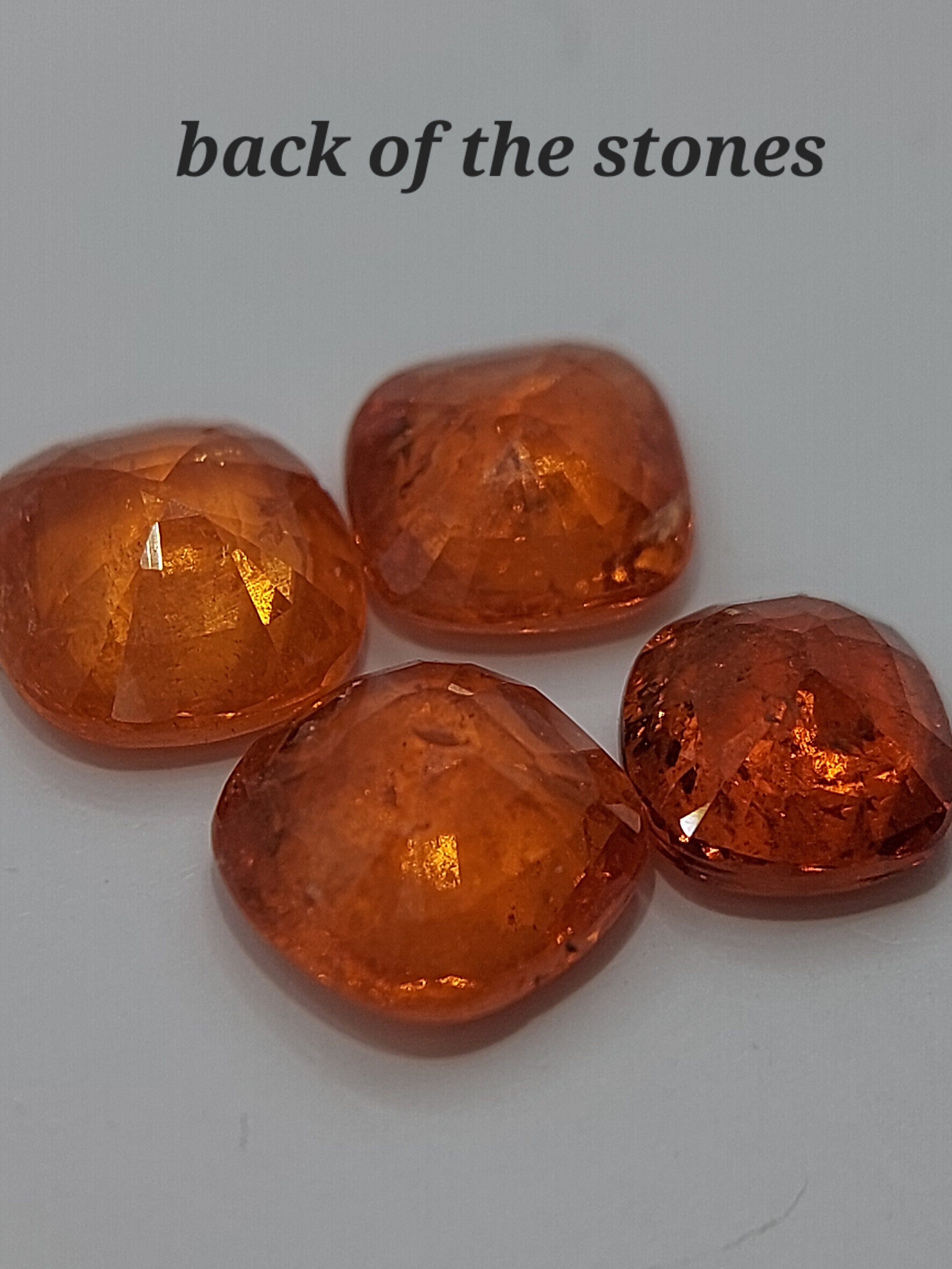 Orange Garnet Crystal 1 Faceted Garnet Stone OVAL Spessartine Garnet, Burnt  Orange fujian China Crystal Natural XXS 