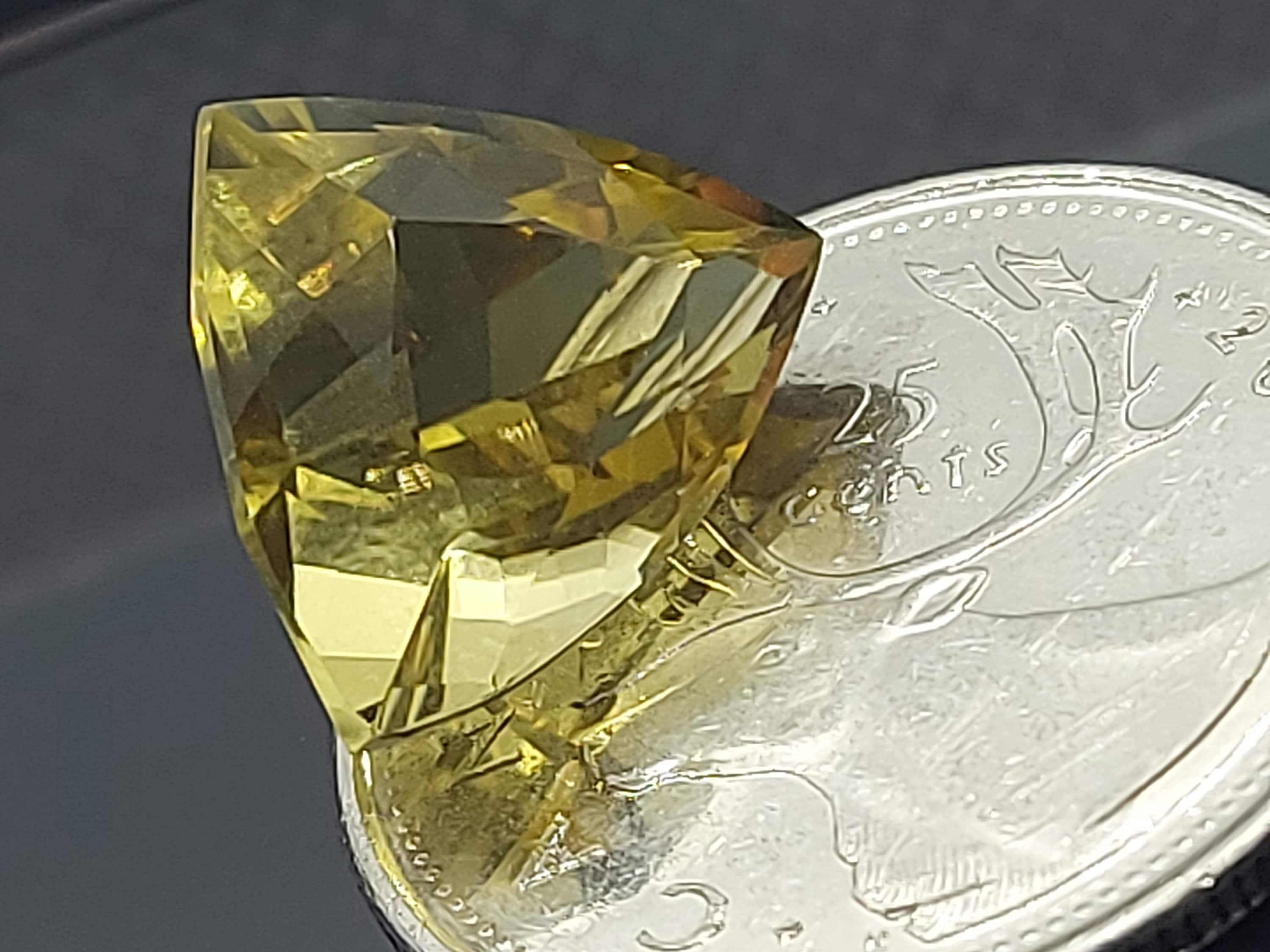 AAA天然シトリン宝石 - ルースファセットシトリン8.20 CTS