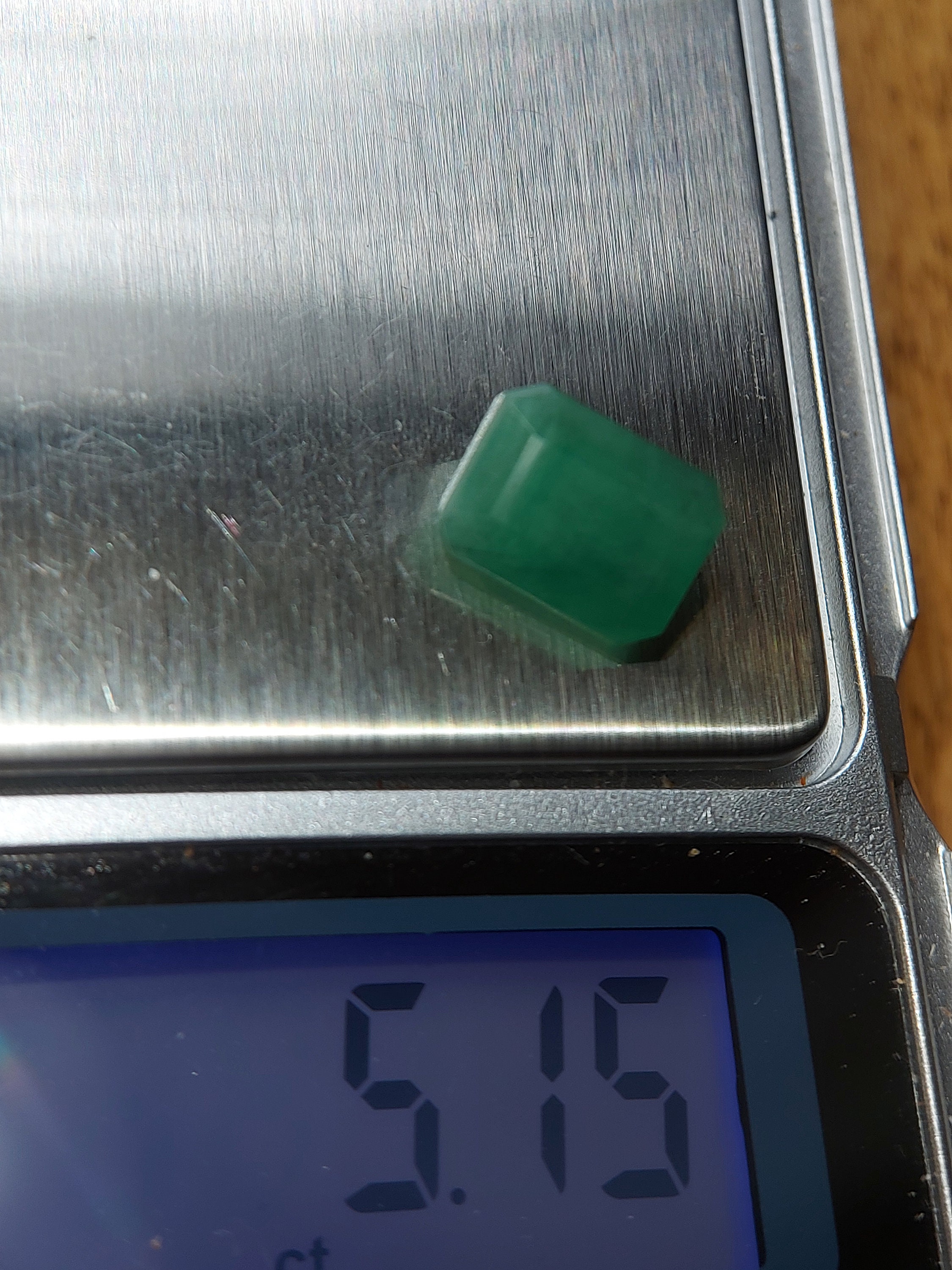 Translucent Emerald Gemstone - Faceted Natural Green Beryl