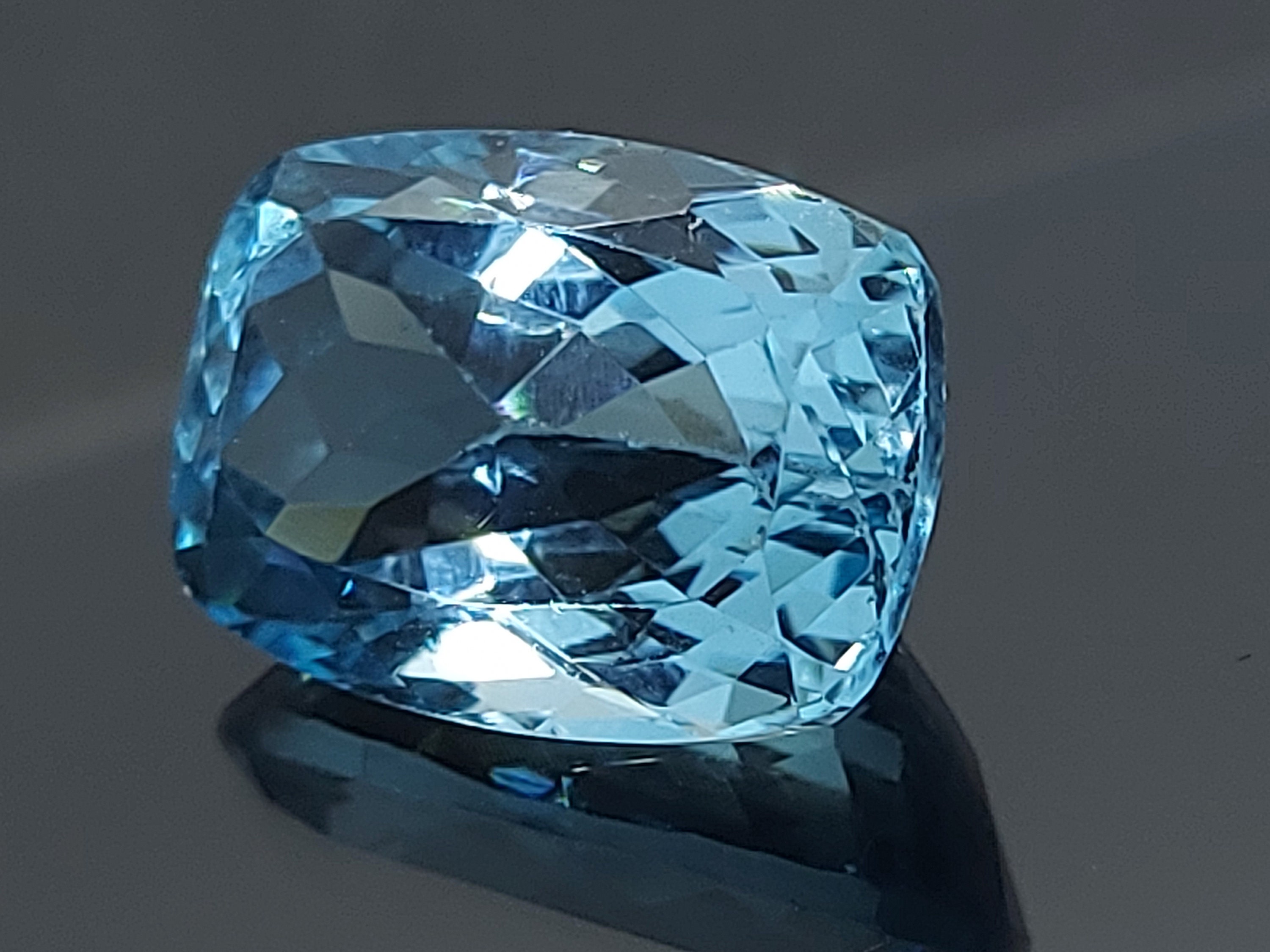 Natural blue topaz gemstone faceted loose topaz 13.20 CRT Etsy