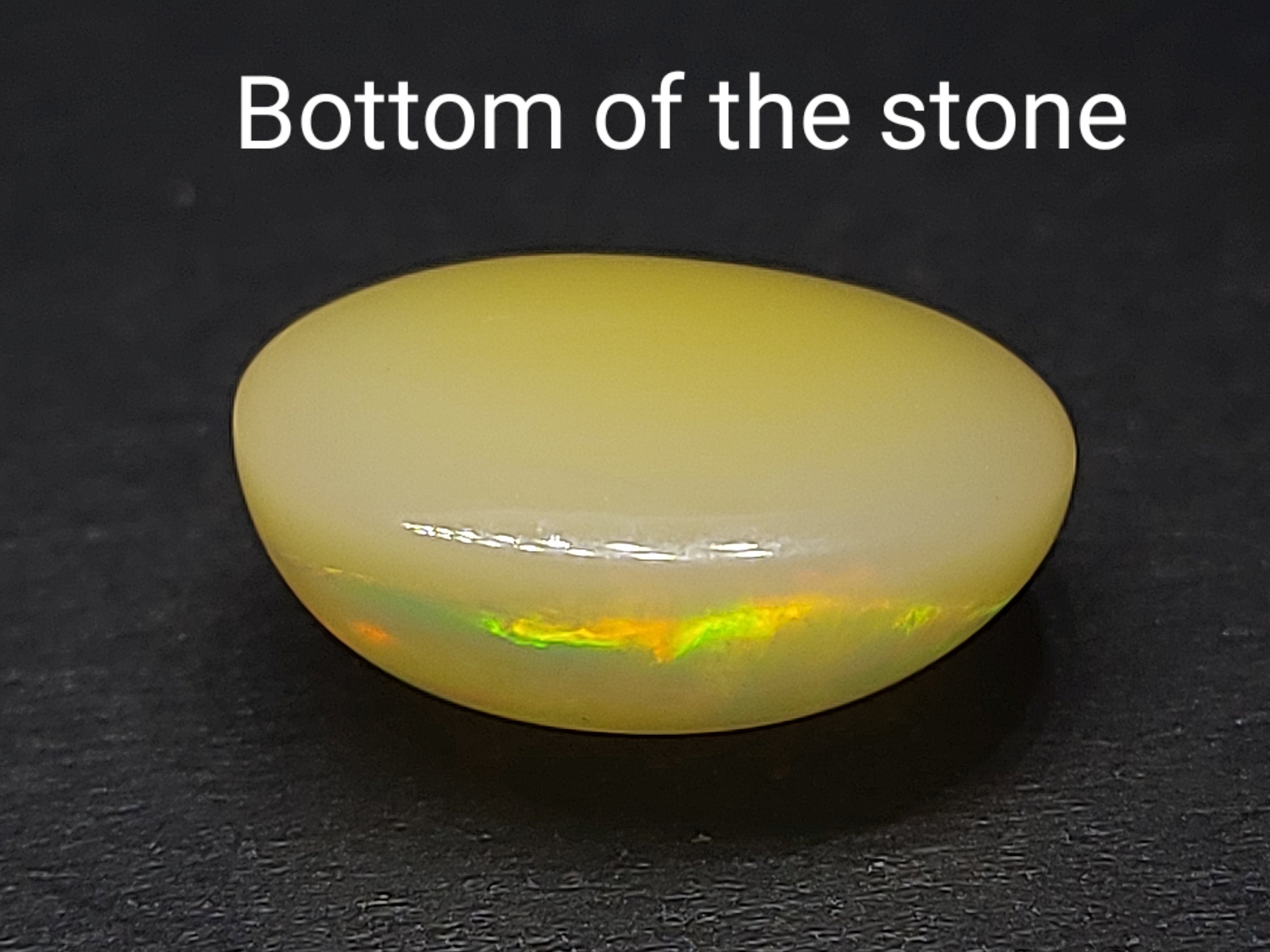 Cabochon Opale Welo Blanche D'Éthiopie 1,32 Cts - Neuf Avec étiquettes, Naturel