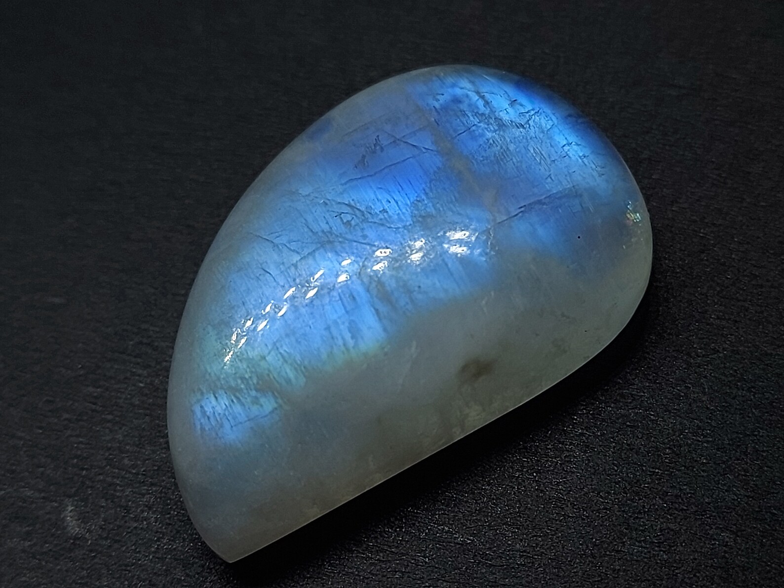 Big glowing blue moonstone gemstone loose natural moonstone Etsy