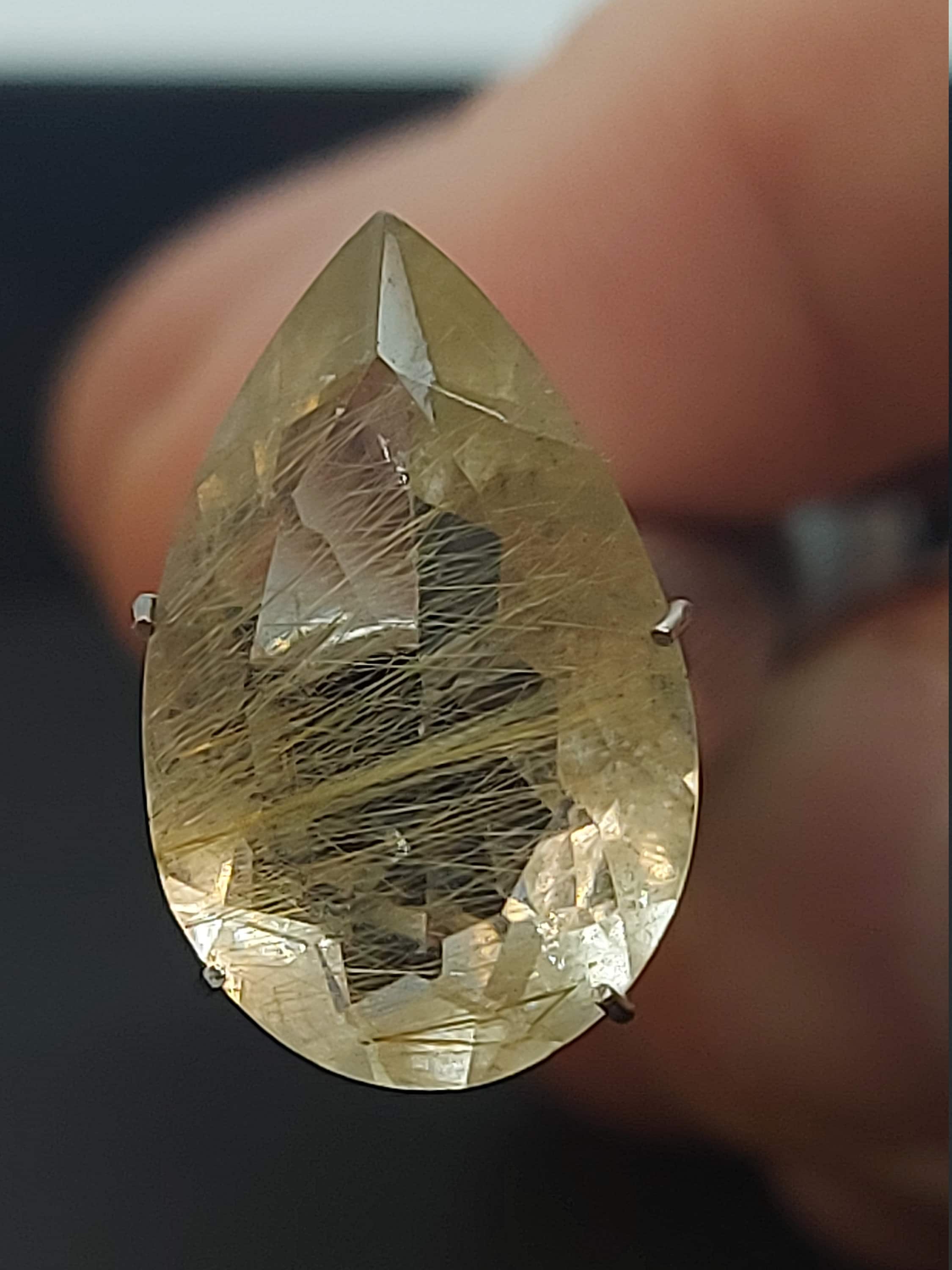 Quartz Rutile Doré - Pierre Brute Splendide De 12,19 Carats - Neuf Sans Emballage
