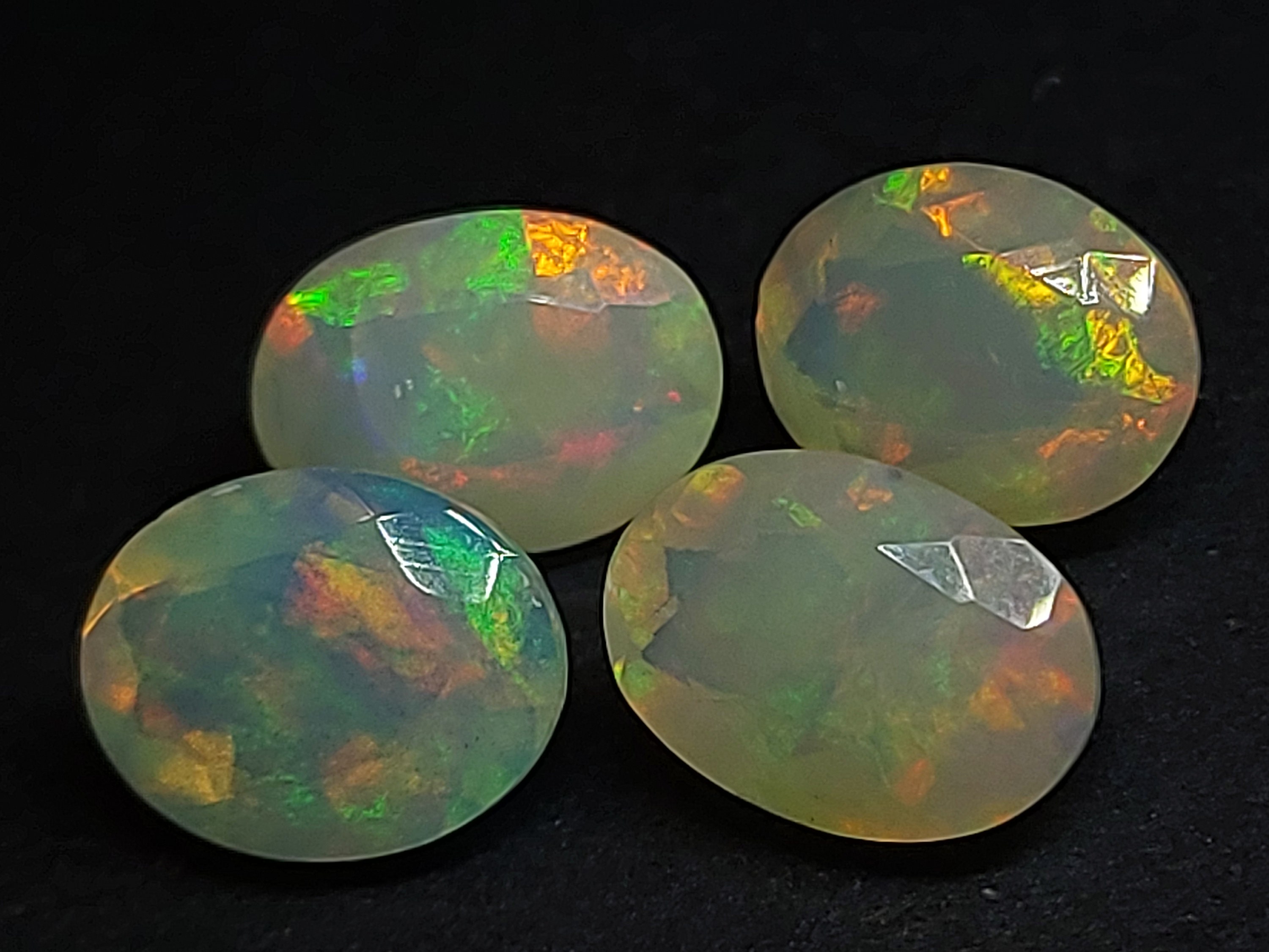 Faceted Loose Opal Gemstone Natural White Opal Gemstone 5.00 Etsy Canada