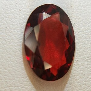 Crystal Clear Garnet Gemstone - Faceted Natural Red Garnet 4.20