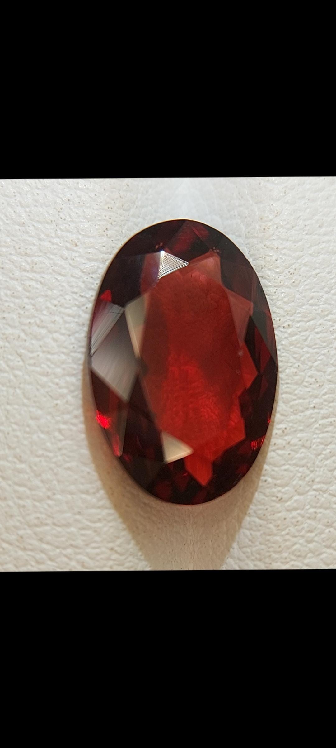 Crystal Clear Garnet Gemstone - Faceted Natural Red Garnet 4.20