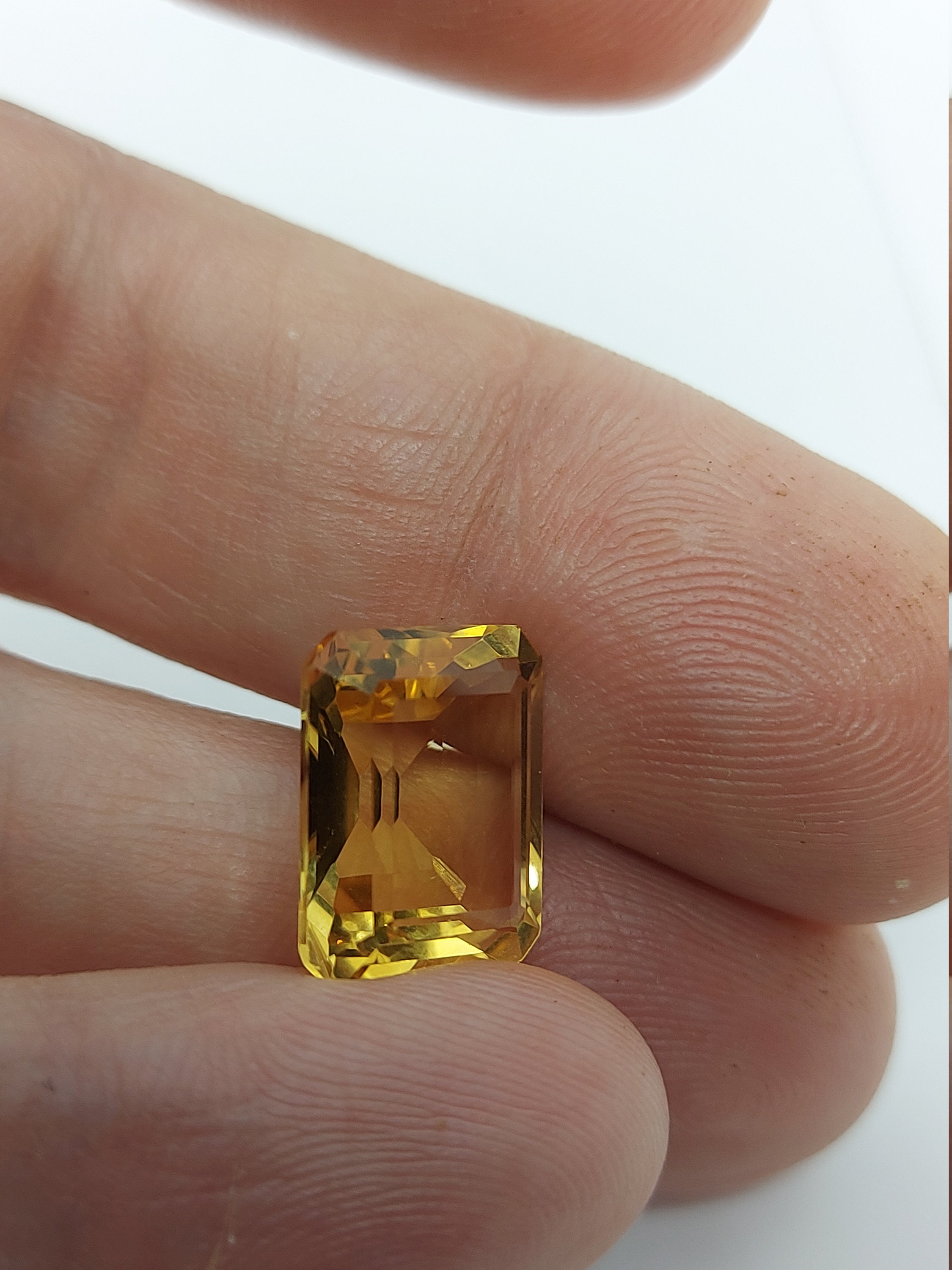 AAA natural citrine gemstone faceted loose Citrine 8.40 CTS